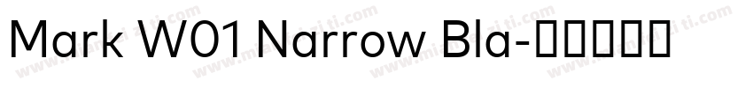 Mark W01 Narrow Bla字体转换